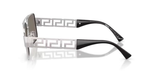 VERSACE VE2290 - 10016G - 61 Okulary przeciwsłoneczne Srebrny Prostokątny