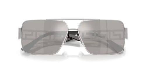 VERSACE VE2290 - 10016G - 61 Okulary przeciwsłoneczne Srebrny Prostokątny