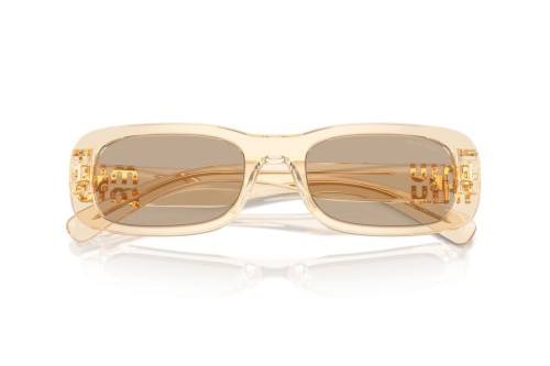 MIU MIU MU 08ZS - ​11T40F - ​53 Okulary przeciwsłoneczne Kanciaste
