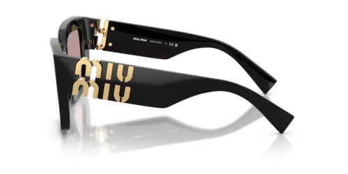 MIU MIU MU B05S - 16K20I - 51 Okulary przeciwsłoneczne Czarny Kanciaste