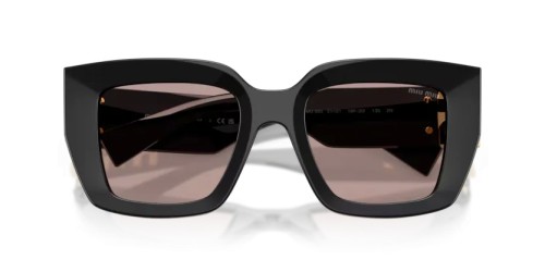 MIU MIU MU B05S - 16K20I - 51 Okulary przeciwsłoneczne Czarny Kanciaste