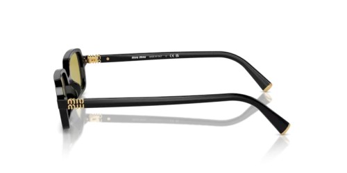 MIU MIU MU 11ZS - 16K07O - 51 Okulary przeciwsłoneczne Czarny Prostokątny
