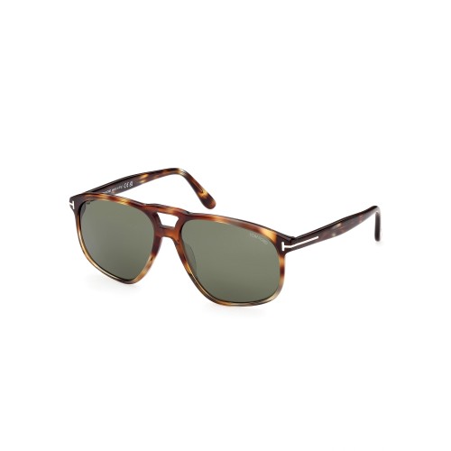 Tom Ford FT1000 PIERRE-02 - 56N - 58 Okulary przeciwsłoneczne Havanna Pilotki (aviator)