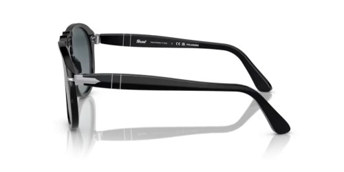 Persol PO0649 - 95/S3 - 56 - Z SOCZEWKAMI POLARYZACYJNYMI Okulary przeciwsłoneczne Czarny Pilotki (aviator)