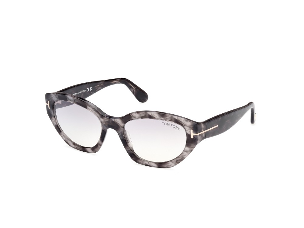 Tom Ford FT1086 PENNY - 55C - 55 Okulary przeciwsłoneczne Havanna Kocie oczy
