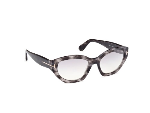 Tom Ford FT1086 PENNY - 55C - 55 Okulary przeciwsłoneczne Havanna Kocie oczy