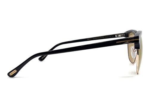 Tom Ford TOM N.17-Private Collection REAL HORN - 63H - 53 - Z SOCZEWKAMI FOTOCHROMOWYMI Okulary przeciwsłoneczne Czarny Browline