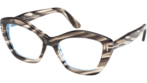 Tom Ford - Oprawki korekcyjne - FT6044-B - 056 - 54 - Z SOCZEWKAMI Z FILTREM ŚWIATŁA NIEBIESKO-FIOLETOWEGO