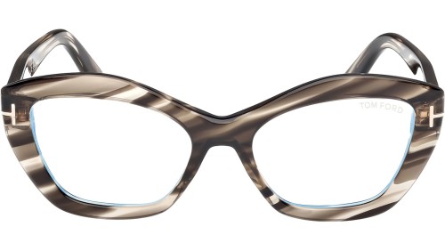 Tom Ford FT6044-B - 056 - 54 - Z SOCZEWKAMI Z FILTREM ŚWIATŁA NIEBIESKO-FIOLETOWEGO Oprawki korekcyjne Kocie oczy