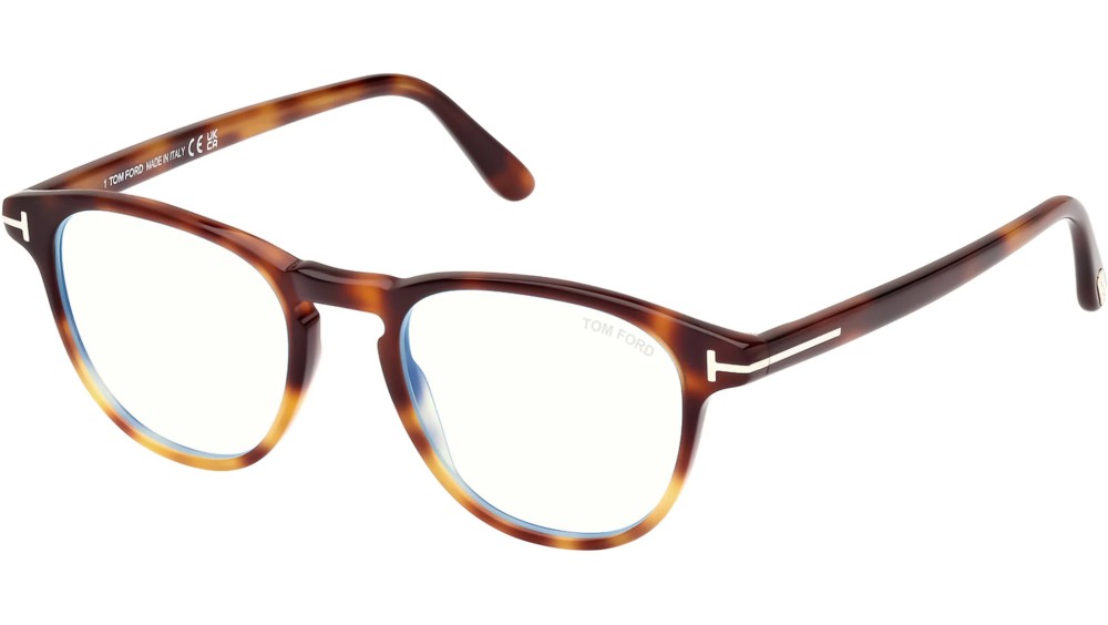 Tom Ford FT5899-B - 056 - 48 - Z SOCZEWKAMI Z FILTREM ŚWIATŁA NIEBIESKO-FIOLETOWEGO Oprawki korekcyjne Panto / zaokrąglony