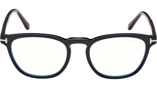 Tom Ford FT5890-B - 005 - 51 - Z SOCZEWKAMI Z FILTREM ŚWIATŁA NIEBIESKO-FIOLETOWEGO Oprawki korekcyjne Okrągły