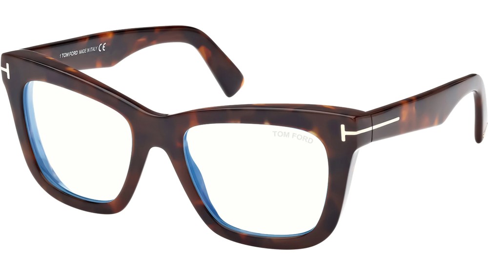 Tom Ford FT5881-B - 052 - 52 - Z SOCZEWKAMI Z FILTREM ŚWIATŁA NIEBIESKO-FIOLETOWEGO Oprawki korekcyjne Kocie oczy