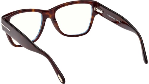 Tom Ford FT5878-B - 052 - 55 - Z SOCZEWKAMI Z FILTREM ŚWIATŁA NIEBIESKO-FIOLETOWEGO Oprawki korekcyjne Kocie oczy