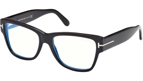 Tom Ford - Oprawki korekcyjne - FT5878-B - 001 - 55 - Z SOCZEWKAMI Z FILTREM ŚWIATŁA NIEBIESKO-FIOLETOWEGO