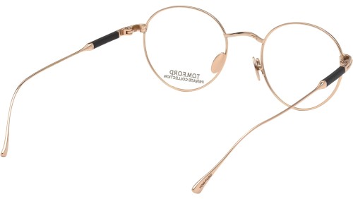 Tom Ford FT5717-Private Collection - 028 - 49 Oprawki korekcyjne Różowe złoto Okrągły