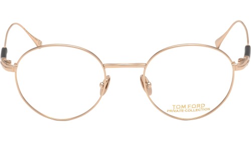 Tom Ford FT5717-Private Collection - 028 - 49 Oprawki korekcyjne Różowe złoto Okrągły