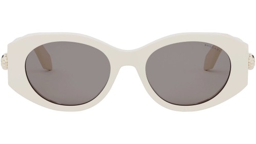 Bvlgari BV40007I SERPENTI - 25A - 52 Okulary przeciwsłoneczne Biały Owalny