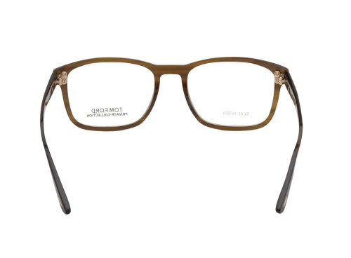 Tom Ford FT5718-Private Collection REAL HORN - 064 - 52 Oprawki korekcyjne Brązowy Kanciaste