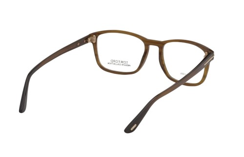 Tom Ford FT5718-Private Collection REAL HORN - 064 - 52 Oprawki korekcyjne Brązowy Kanciaste
