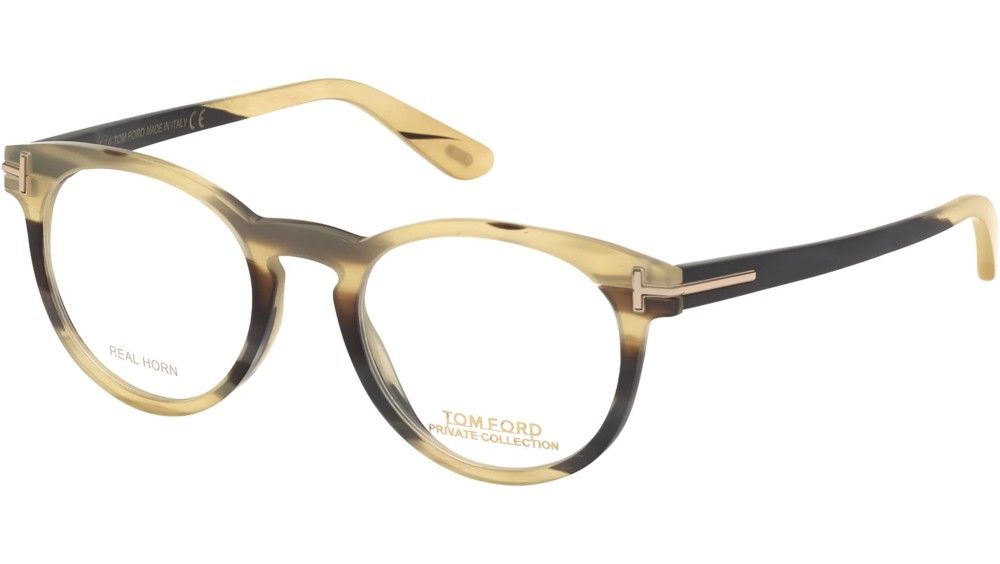 Tom Ford FT5721-Private Collection REAL HORN - 062 - 49 Oprawki korekcyjne Panto / zaokrąglony