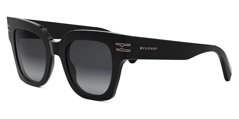 Bvlgari BV40013I B ZERO1 - 01B - 49 Okulary przeciwsłoneczne Czarny Kanciaste