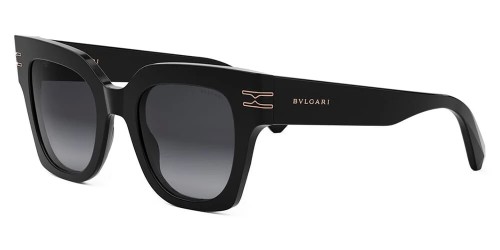 Bvlgari BV40013I B ZERO1 - 01B - 49 Okulary przeciwsłoneczne Czarny Kanciaste