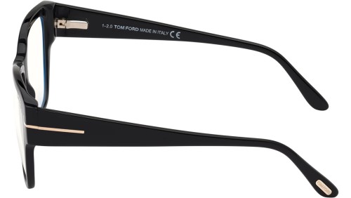 Tom Ford FT5745-B - 001 - 54 - Z SOCZEWKAMI Z FILTREM ŚWIATŁA NIEBIESKO-FIOLETOWEGO Oprawki korekcyjne Czarny Kanciaste