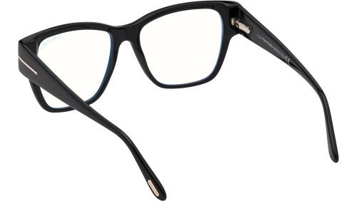 Tom Ford FT5745-B - 001 - 54 - Z SOCZEWKAMI Z FILTREM ŚWIATŁA NIEBIESKO-FIOLETOWEGO Oprawki korekcyjne Czarny Kanciaste