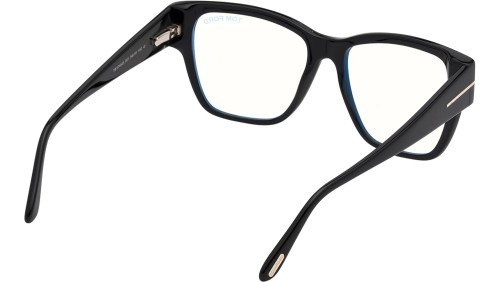 Tom Ford FT5745-B - 001 - 54 - Z SOCZEWKAMI Z FILTREM ŚWIATŁA NIEBIESKO-FIOLETOWEGO Oprawki korekcyjne Czarny Kanciaste