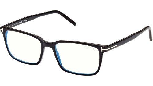 Tom Ford - Oprawki korekcyjne - FT5802-B - 001 - 53 - Z SOCZEWKAMI Z FILTREM ŚWIATŁA NIEBIESKO-FIOLETOWEGO