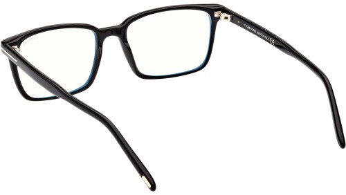 Tom Ford FT5802-B - 001 - 53 - Z SOCZEWKAMI Z FILTREM ŚWIATŁA NIEBIESKO-FIOLETOWEGO Oprawki korekcyjne Kanciaste