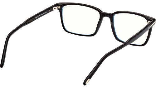 Tom Ford FT5802-B - 001 - 53 - Z SOCZEWKAMI Z FILTREM ŚWIATŁA NIEBIESKO-FIOLETOWEGO Oprawki korekcyjne Kanciaste