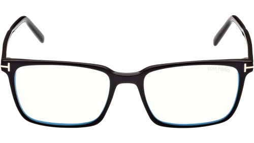 Tom Ford FT5802-B - 001 - 53 - Z SOCZEWKAMI Z FILTREM ŚWIATŁA NIEBIESKO-FIOLETOWEGO Oprawki korekcyjne Kanciaste