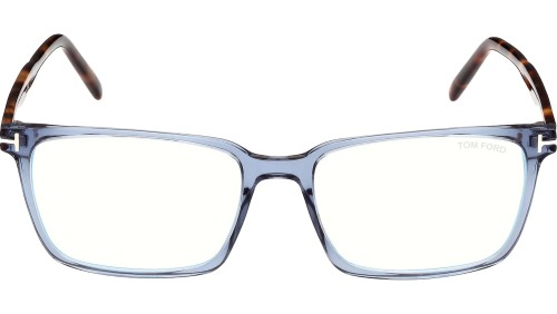 Tom Ford FT5802-B - 090 - 55 - Z SOCZEWKAMI Z FILTREM ŚWIATŁA NIEBIESKO-FIOLETOWEGO Oprawki korekcyjne Kanciaste