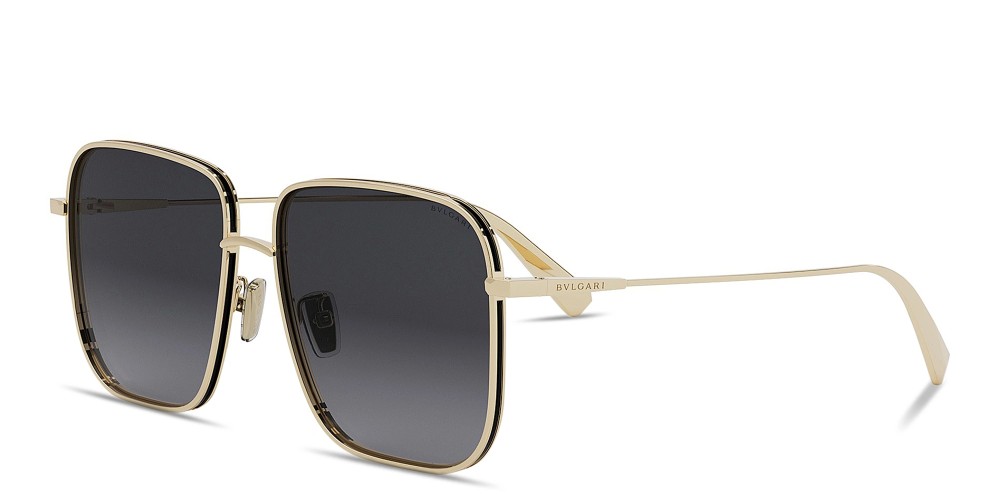 Bvlgari BV40016U B ZERO1 - 33B - 57 Okulary przeciwsłoneczne Złoty Kanciaste
