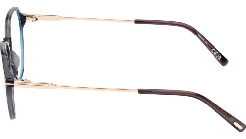 Tom Ford FT5875-B - 020 - 52 - Z SOCZEWKAMI Z FILTREM ŚWIATŁA NIEBIESKO-FIOLETOWEGO Oprawki korekcyjne Okrągły