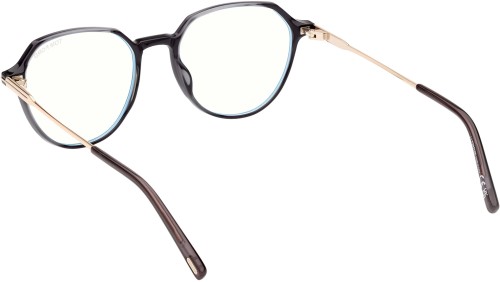Tom Ford FT5875-B - 020 - 52 - Z SOCZEWKAMI Z FILTREM ŚWIATŁA NIEBIESKO-FIOLETOWEGO Oprawki korekcyjne Okrągły