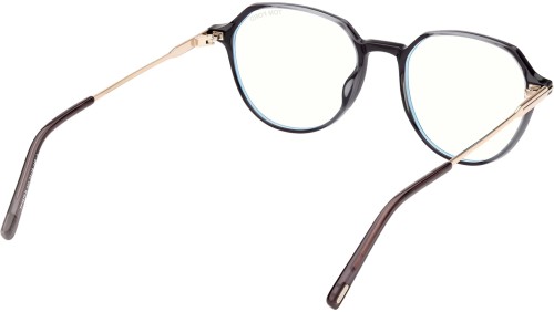 Tom Ford FT5875-B - 020 - 52 - Z SOCZEWKAMI Z FILTREM ŚWIATŁA NIEBIESKO-FIOLETOWEGO Oprawki korekcyjne Okrągły