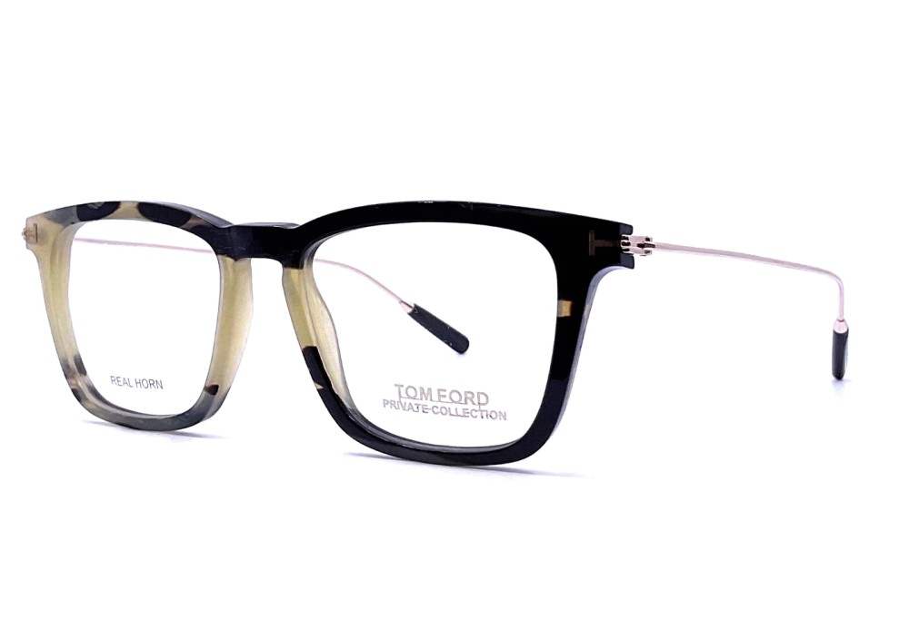 Tom Ford FT5851-Private Collection REAL HORN - 062 - 51 Oprawki korekcyjne Kanciaste