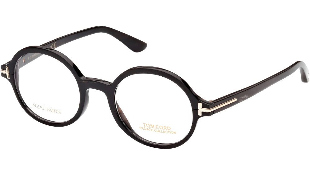 Tom Ford FT5850-Private Collection REAL HORN - 063 - 47 Oprawki korekcyjne Okrągły