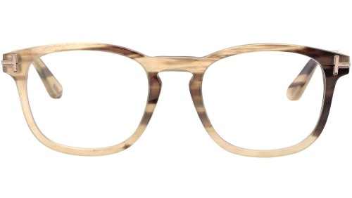 Tom Ford FT5849-Private Collection REAL HORN - 062 - 50 Oprawki korekcyjne Havanna Kanciaste