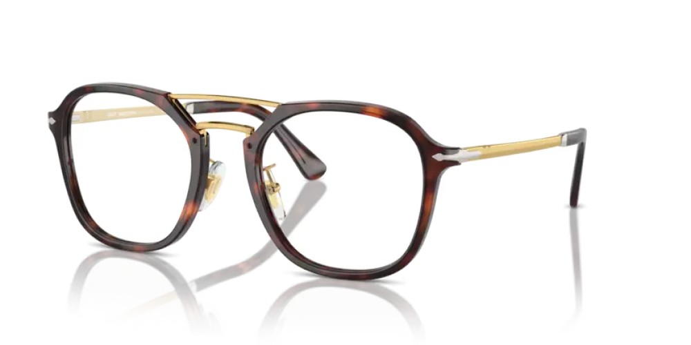 Persol PO3352S - 24/GG - 55 - Z SOCZEWKAMI TRANSITIONS Okulary przeciwsłoneczne Havanna Kanciaste