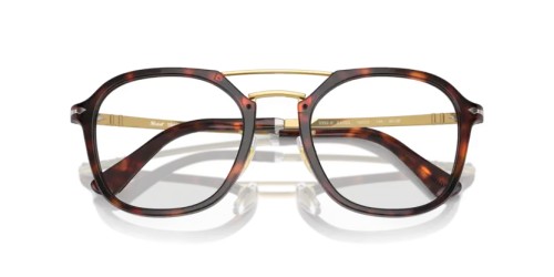 Persol PO3352S - 24/GG - 55 - Z SOCZEWKAMI TRANSITIONS Okulary przeciwsłoneczne Havanna Kanciaste