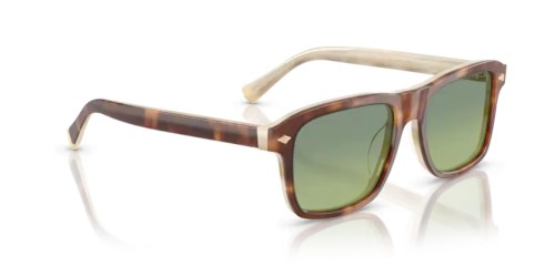 BRUNELLO CUCINELLI BC4014S - 10064M - 53 Okulary przeciwsłoneczne Havanna Prostokątny