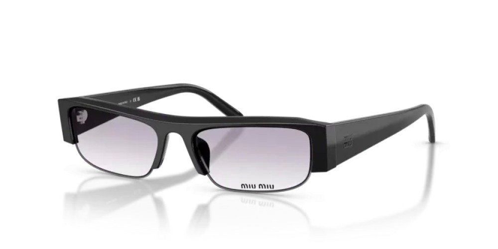 MIU MIU MU B07S - 16K04O - 51 Okulary przeciwsłoneczne Czarny Prostokątny