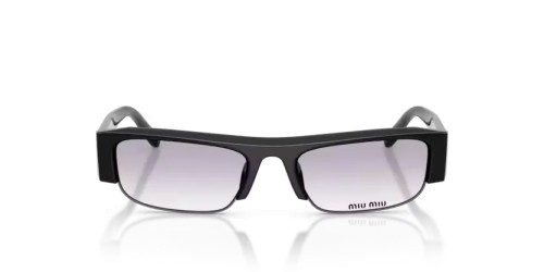 MIU MIU MU B07S - 16K04O - 51 Okulary przeciwsłoneczne Czarny Prostokątny