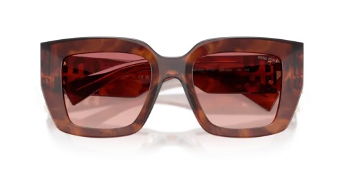 MIU MIU MU B05S - 26E50U - 51 Okulary przeciwsłoneczne Kanciaste