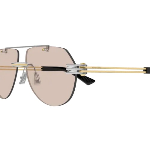 Bottega Veneta BV1342S - 002 - 59 Okulary przeciwsłoneczne Pilotki (aviator)