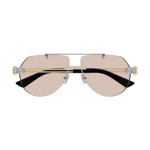 Bottega Veneta BV1342S - 002 - 59 Okulary przeciwsłoneczne Pilotki (aviator)