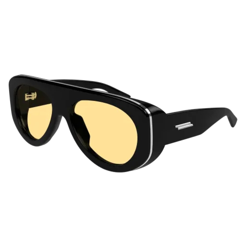Bottega Veneta BV1362S - 005 - 58 Okulary przeciwsłoneczne Czarny Jednoszybowe (tarcza)